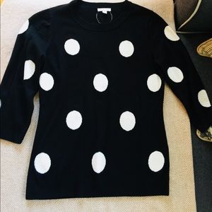 New York Company Polka Dot Sweater